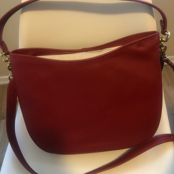 NWT $395 COACH Soft Tabby Leather Hobo Bag in Brick Red! - Picture 6 of 16